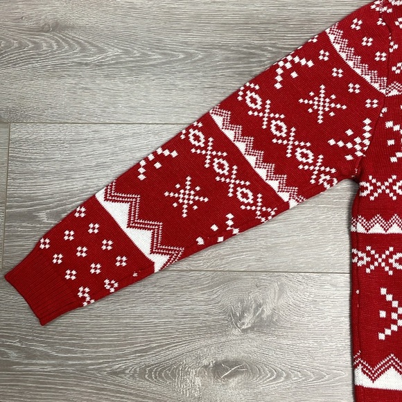 NWOT Rudolph The Red Nosed Reindeer Christmas Holiday Ugly Sweater L - Picture 13 of 16